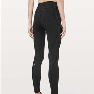 BNWT Lululemon Time to sweat 28”tights size 8Black